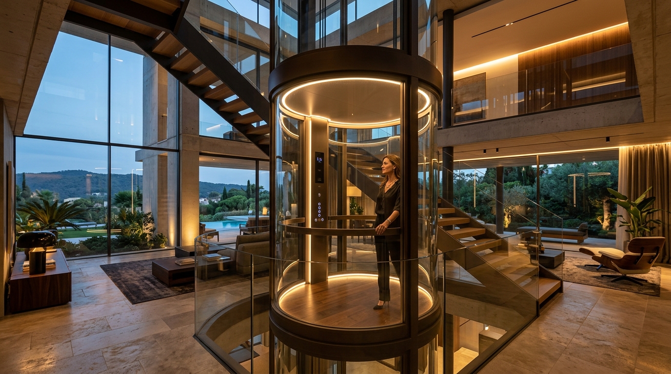 Villa Elevator Detail